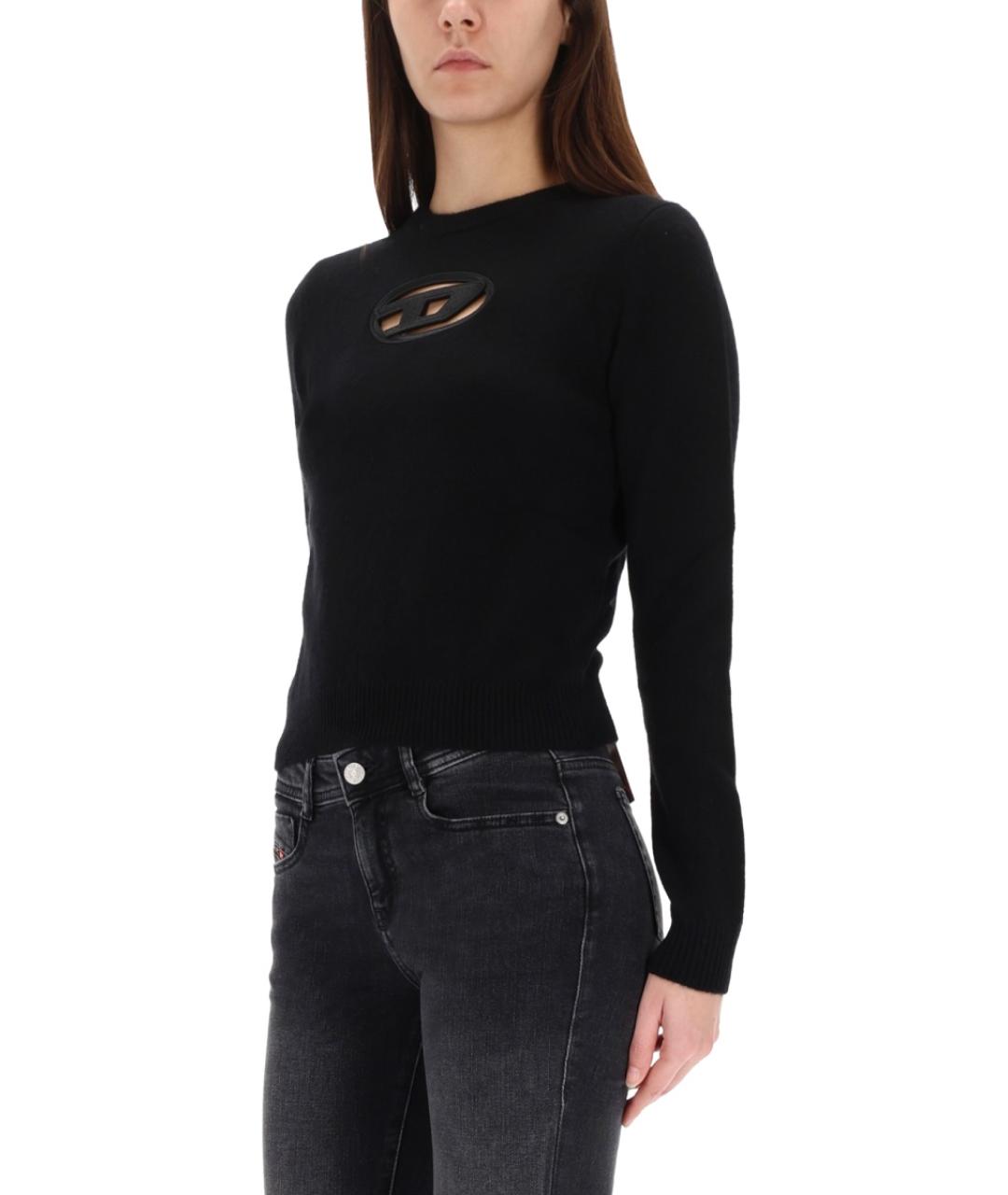 DIESEL Черный шерстяной джемпер / свитер, фото 4