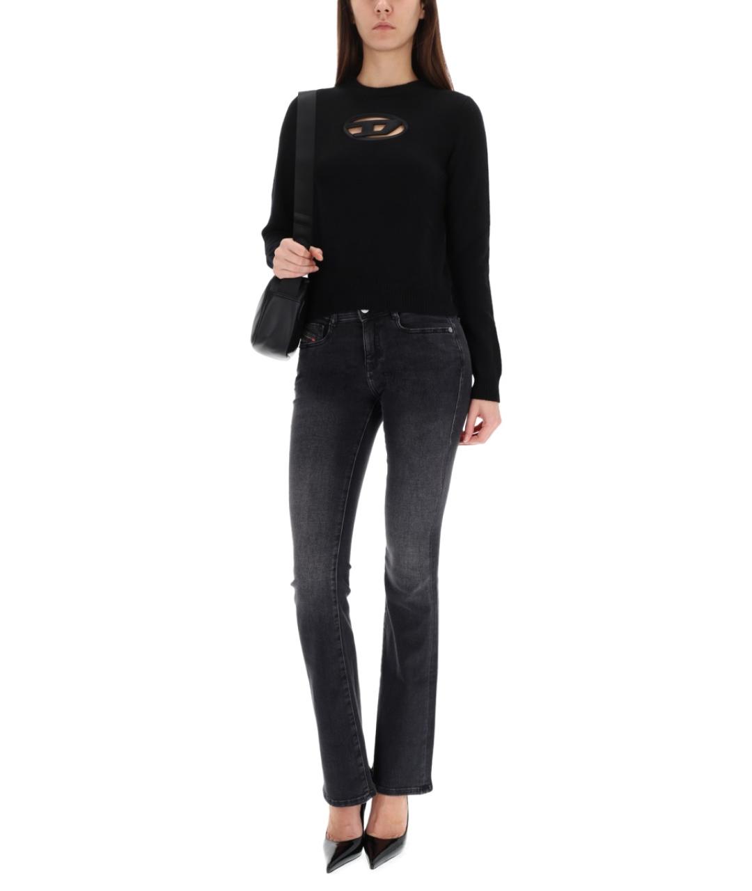 DIESEL Черный шерстяной джемпер / свитер, фото 2