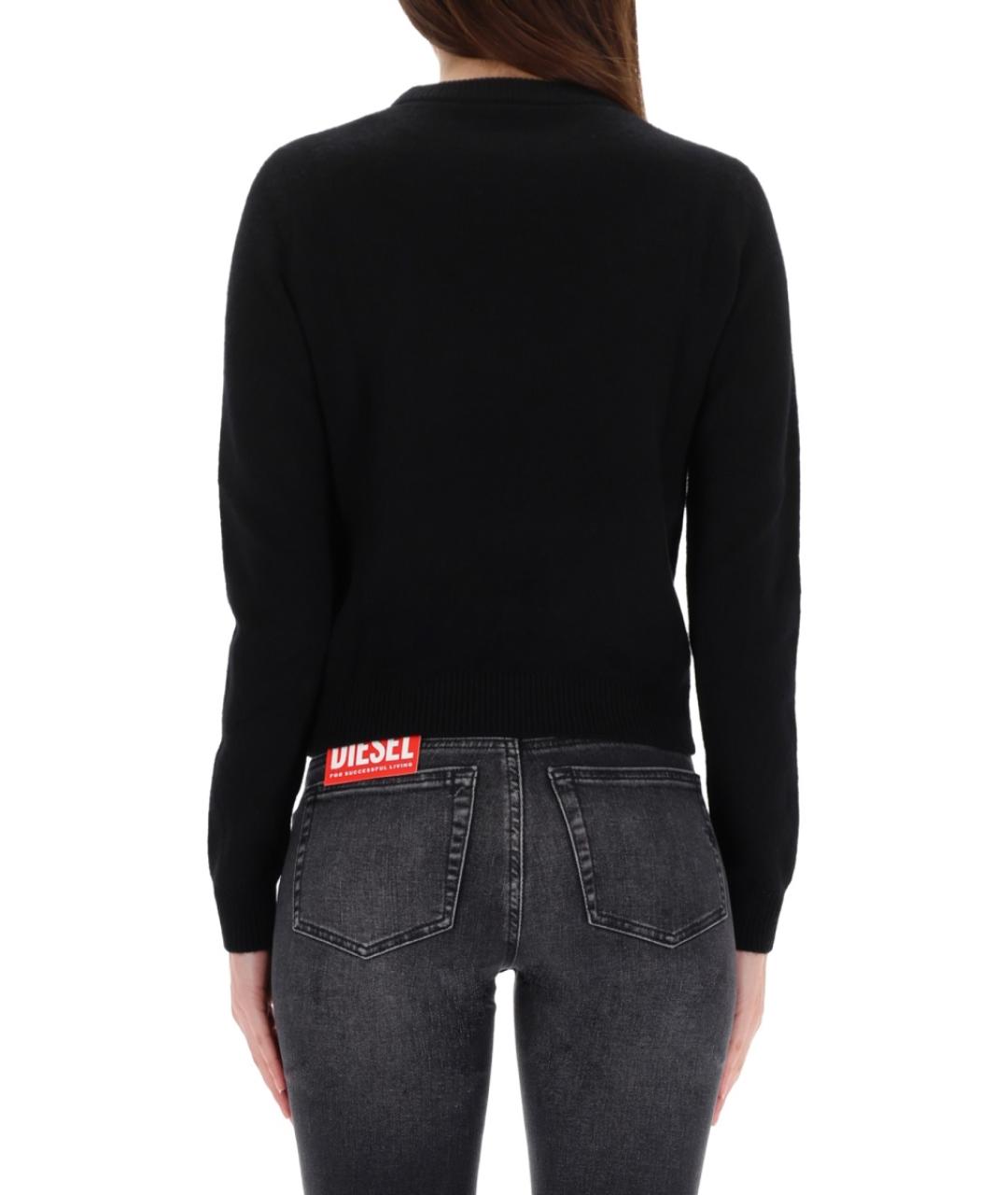 DIESEL Черный шерстяной джемпер / свитер, фото 3
