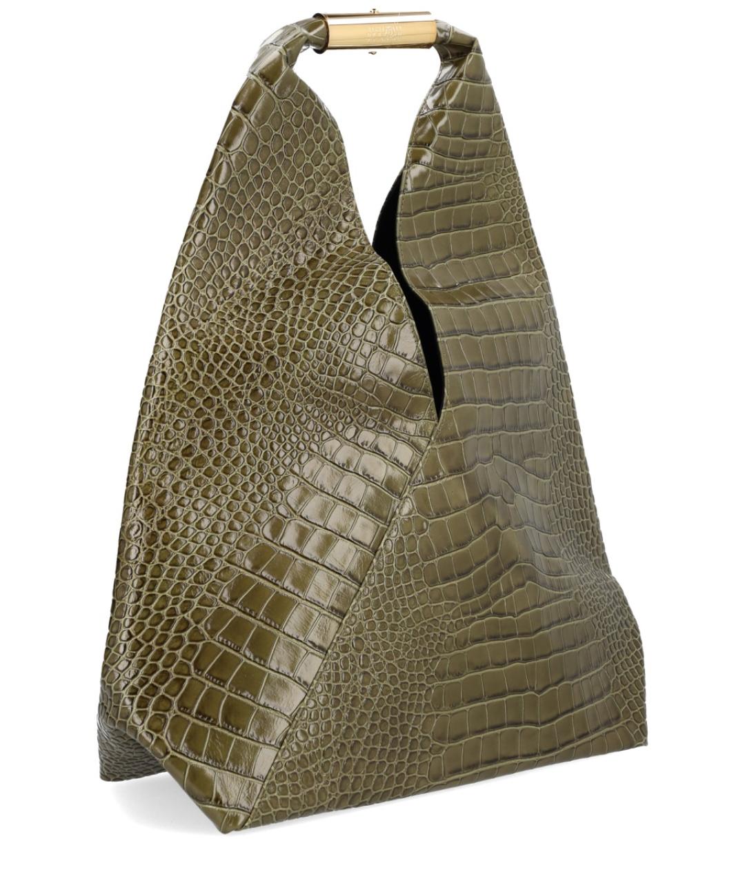 MM6 MAISON MARGIELA Зеленая сумка тоут, фото 2