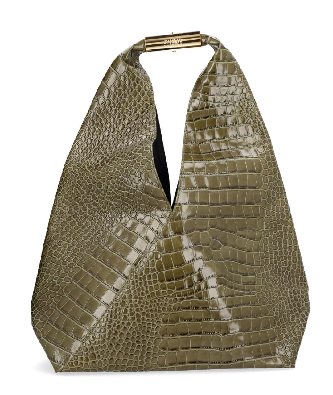 MM6 MAISON MARGIELA Зеленая сумка тоут, фото 1