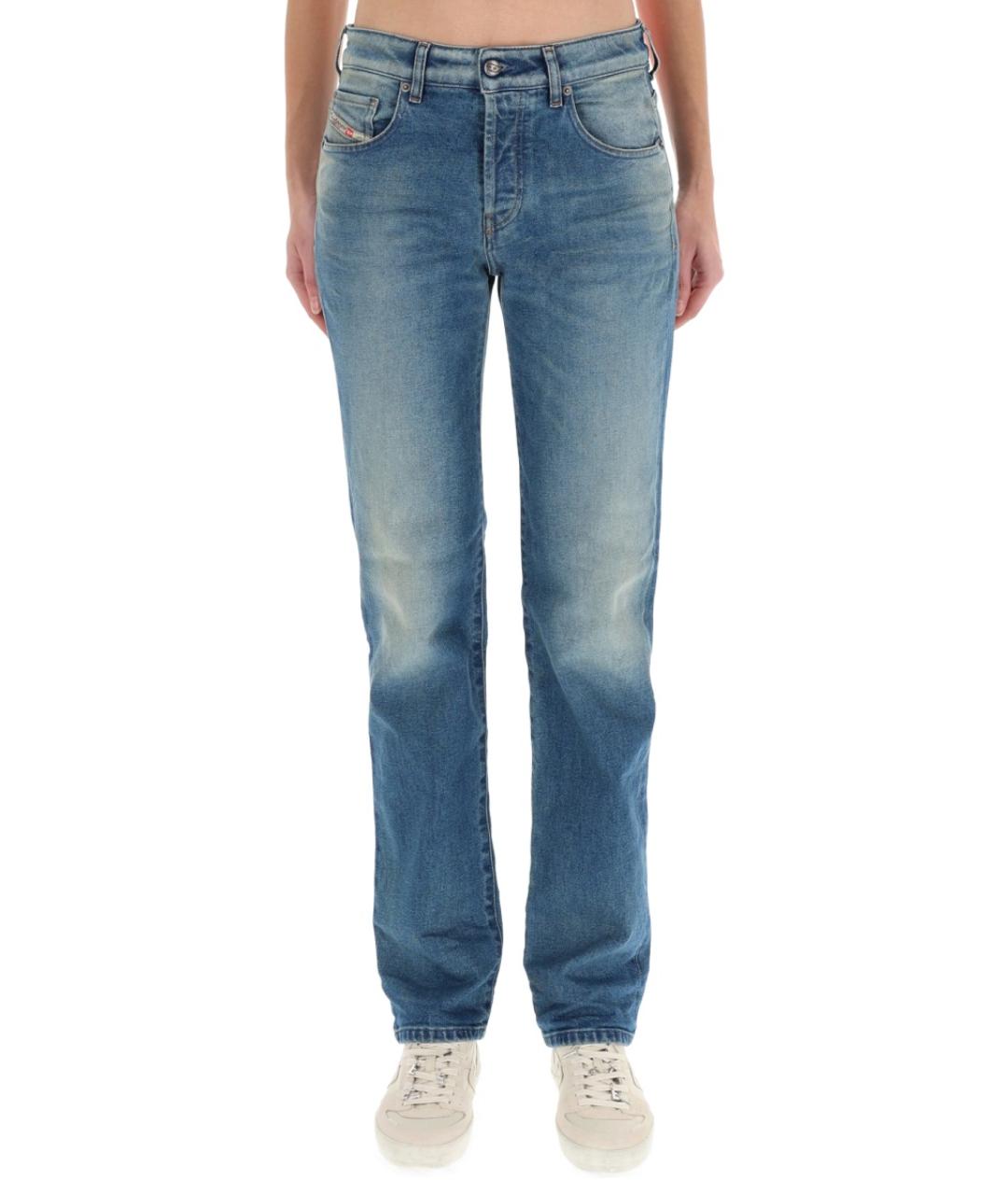 DIESEL Синие хлопковые прямые джинсы, фото 3