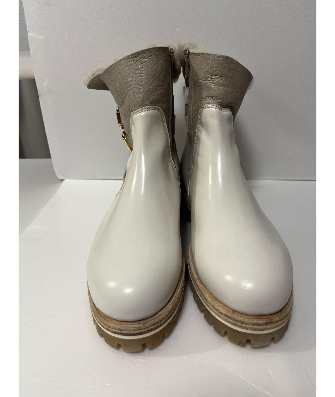 AGL Бежевые кожаные полусапоги, фото 2