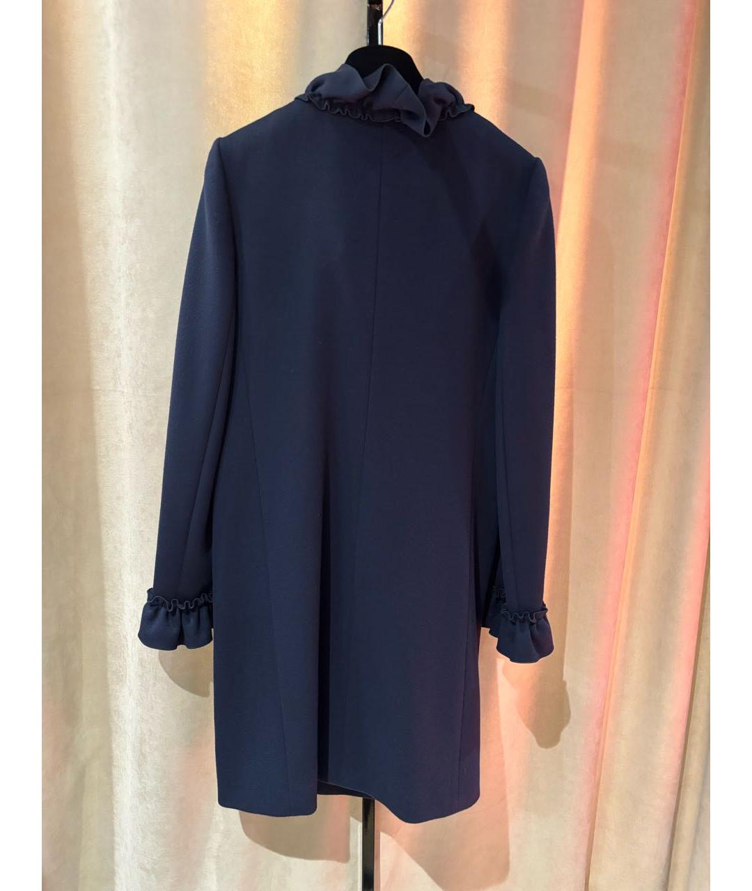 GUCCI Темно-синее шерстяное пальто, фото 2
