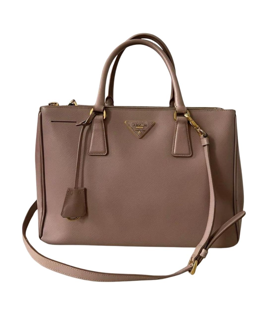 PRADA Розовая кожаная сумка через плечо, фото 1