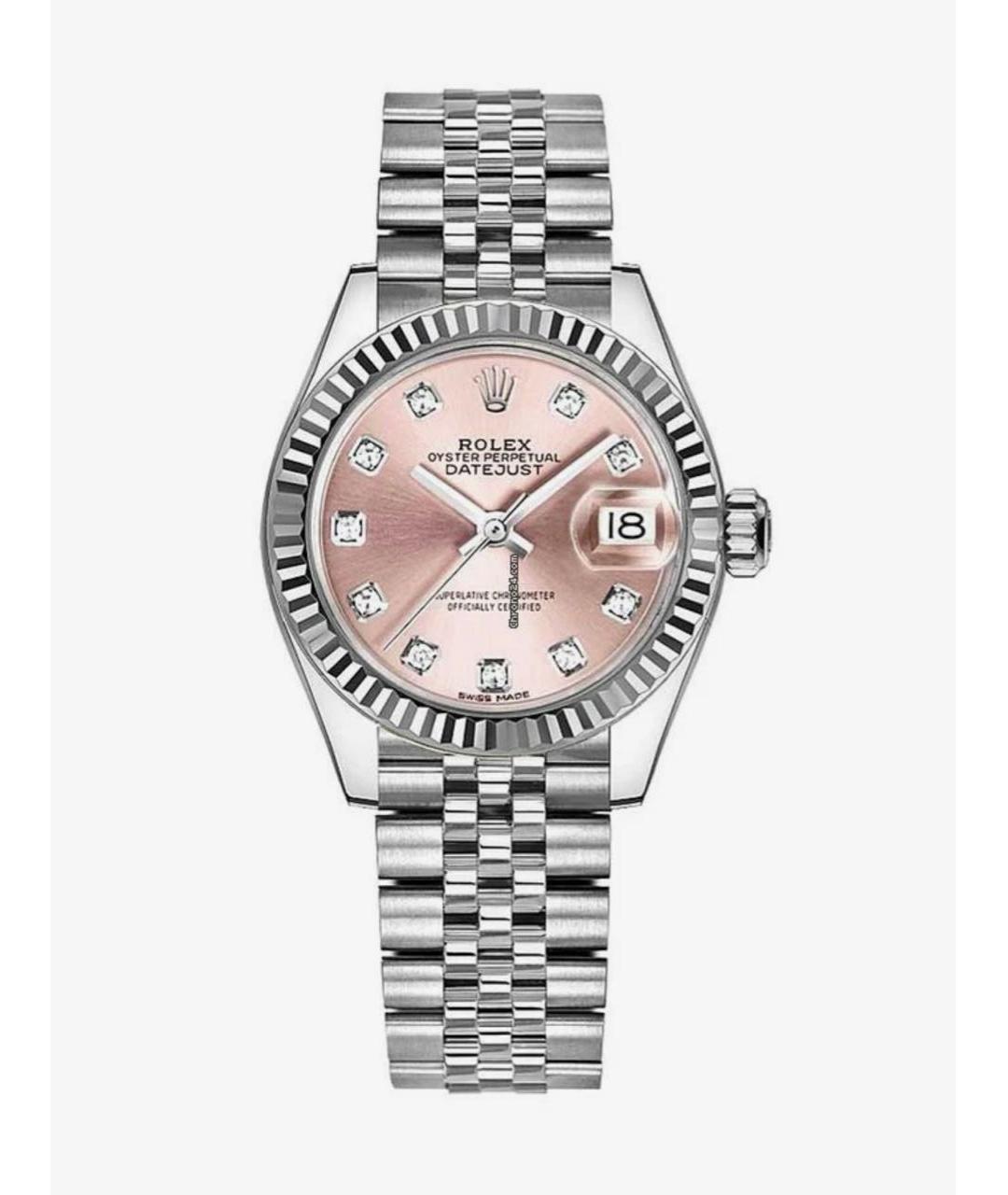 ROLEX Серебряные часы из белого золота, фото 5