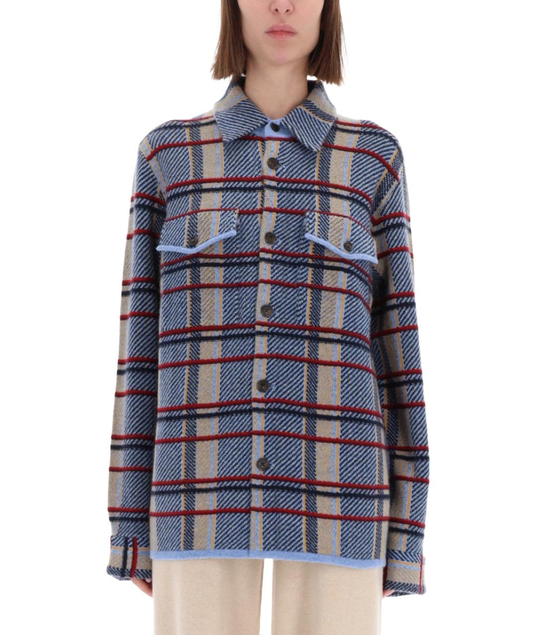 GUEST IN RESIDENCE Синяя кашемировая рубашка, фото 2