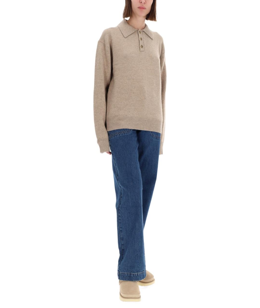 GUEST IN RESIDENCE Бежевый кашемировый джемпер / свитер, фото 3