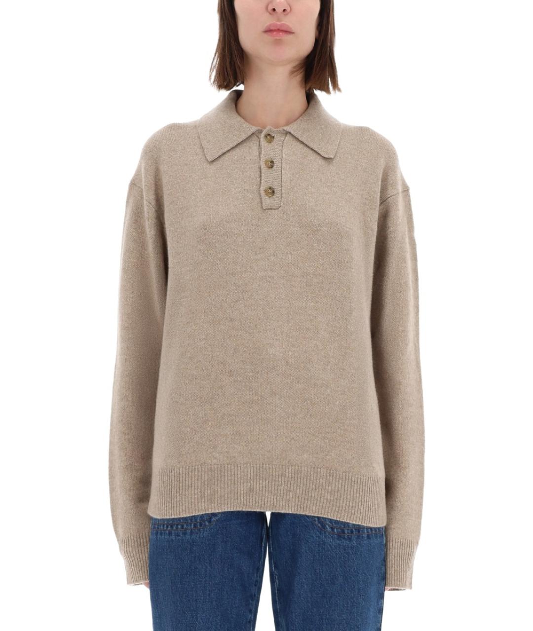 GUEST IN RESIDENCE Бежевый кашемировый джемпер / свитер, фото 2