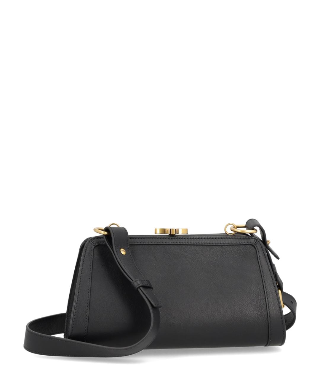 VIVIENNE WESTWOOD Черная кожаная сумка через плечо, фото 3