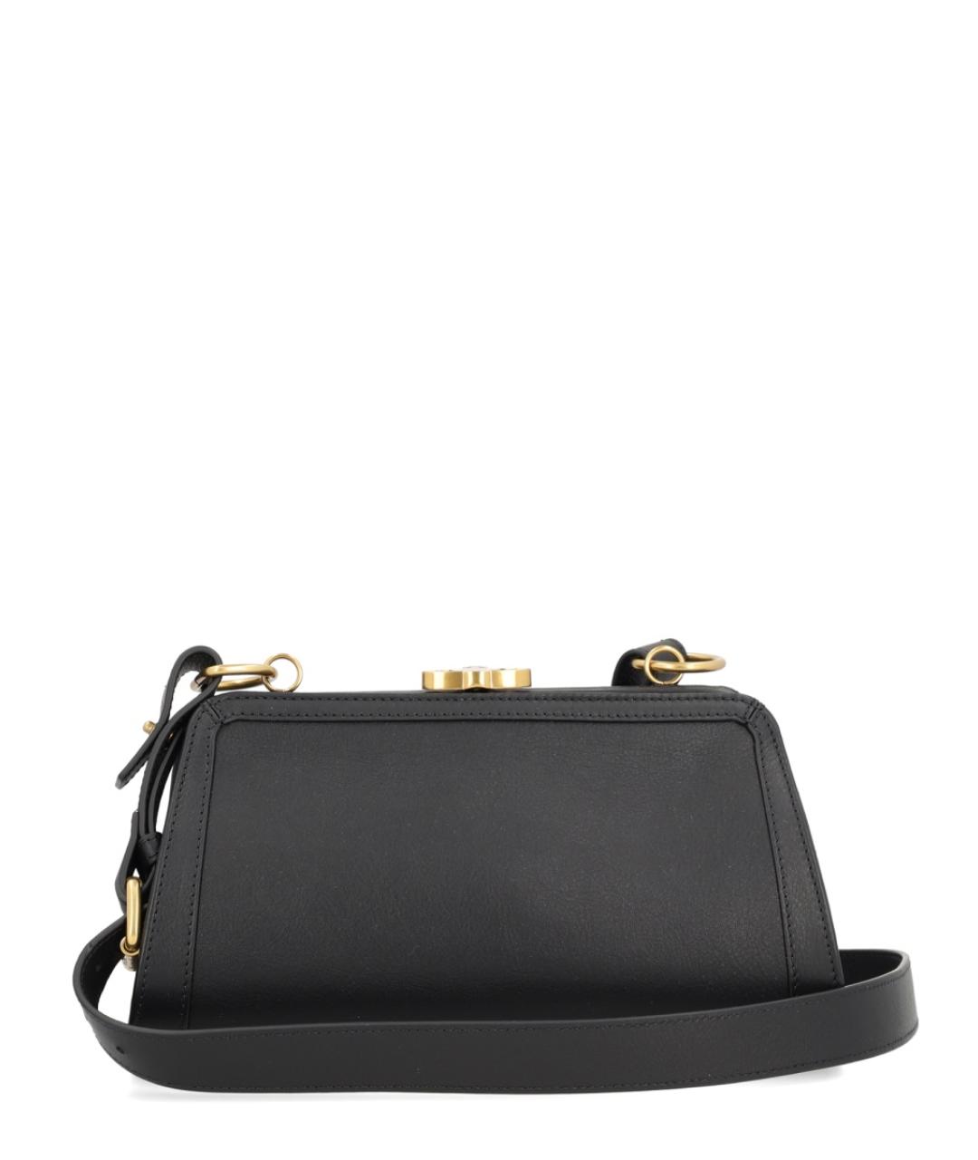 VIVIENNE WESTWOOD Черная кожаная сумка через плечо, фото 1