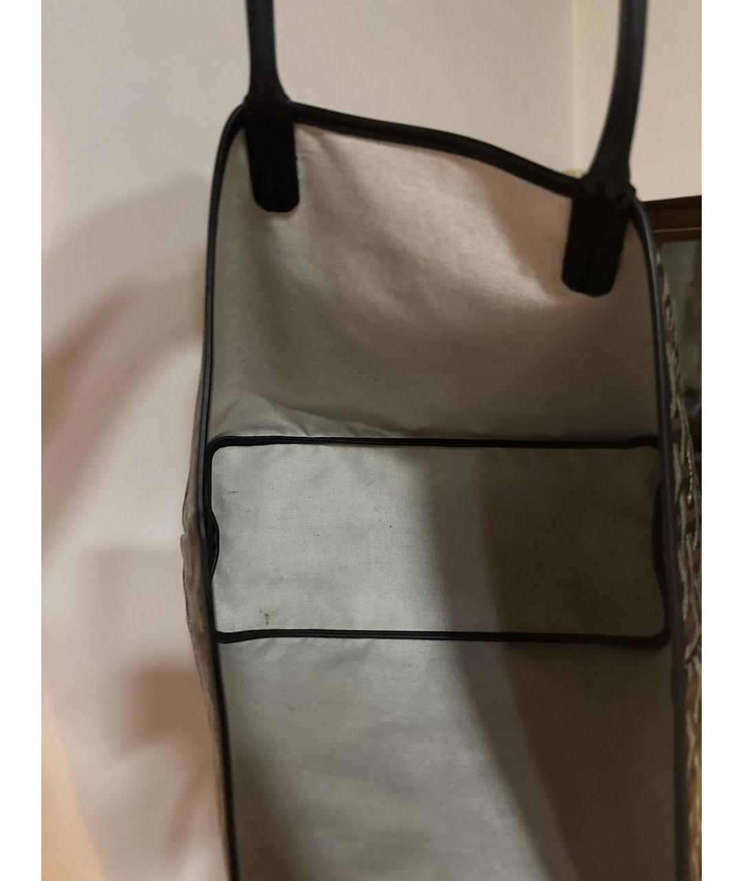 GOYARD Черная тканевая сумка тоут, фото 3