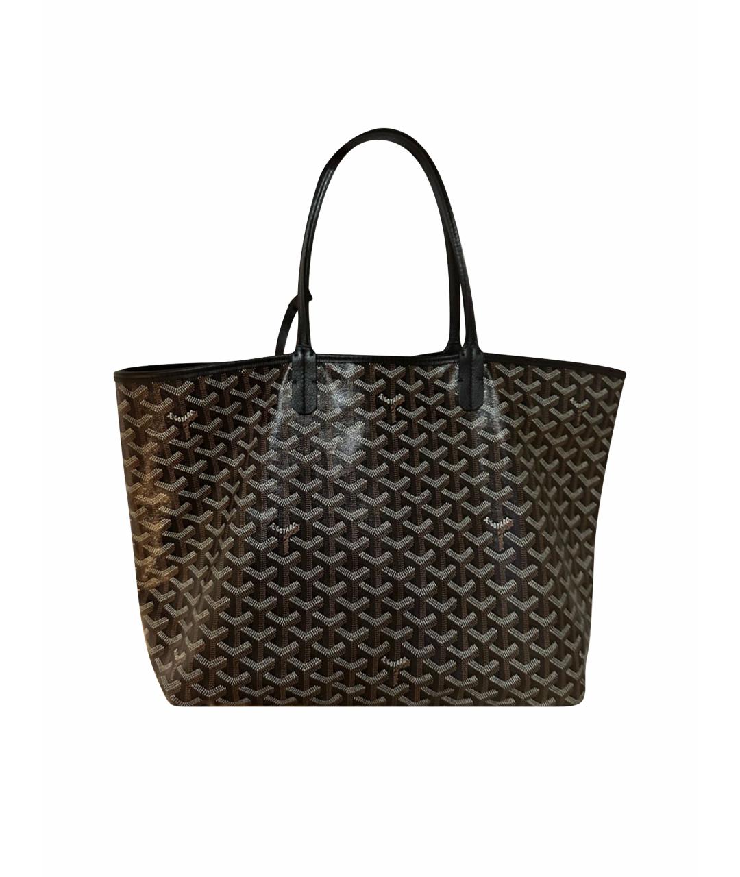 GOYARD Черная тканевая сумка тоут, фото 1