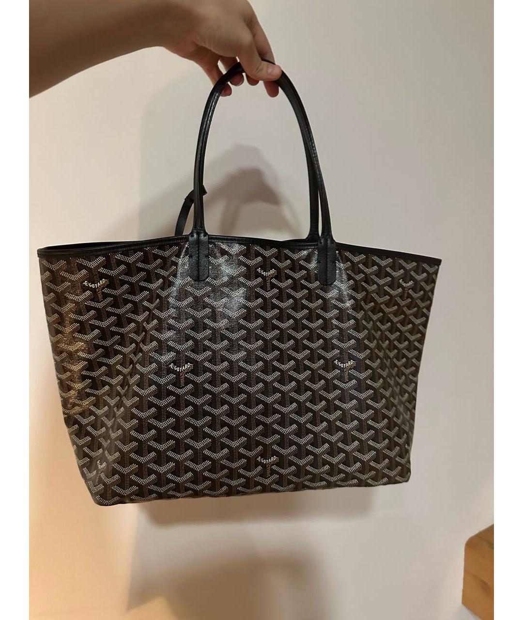 GOYARD Черная тканевая сумка тоут, фото 5
