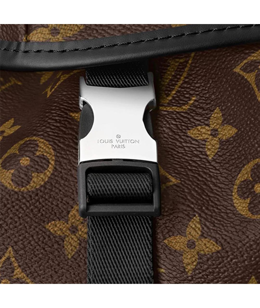 LOUIS VUITTON Коричневый кожаный рюкзак, фото 5