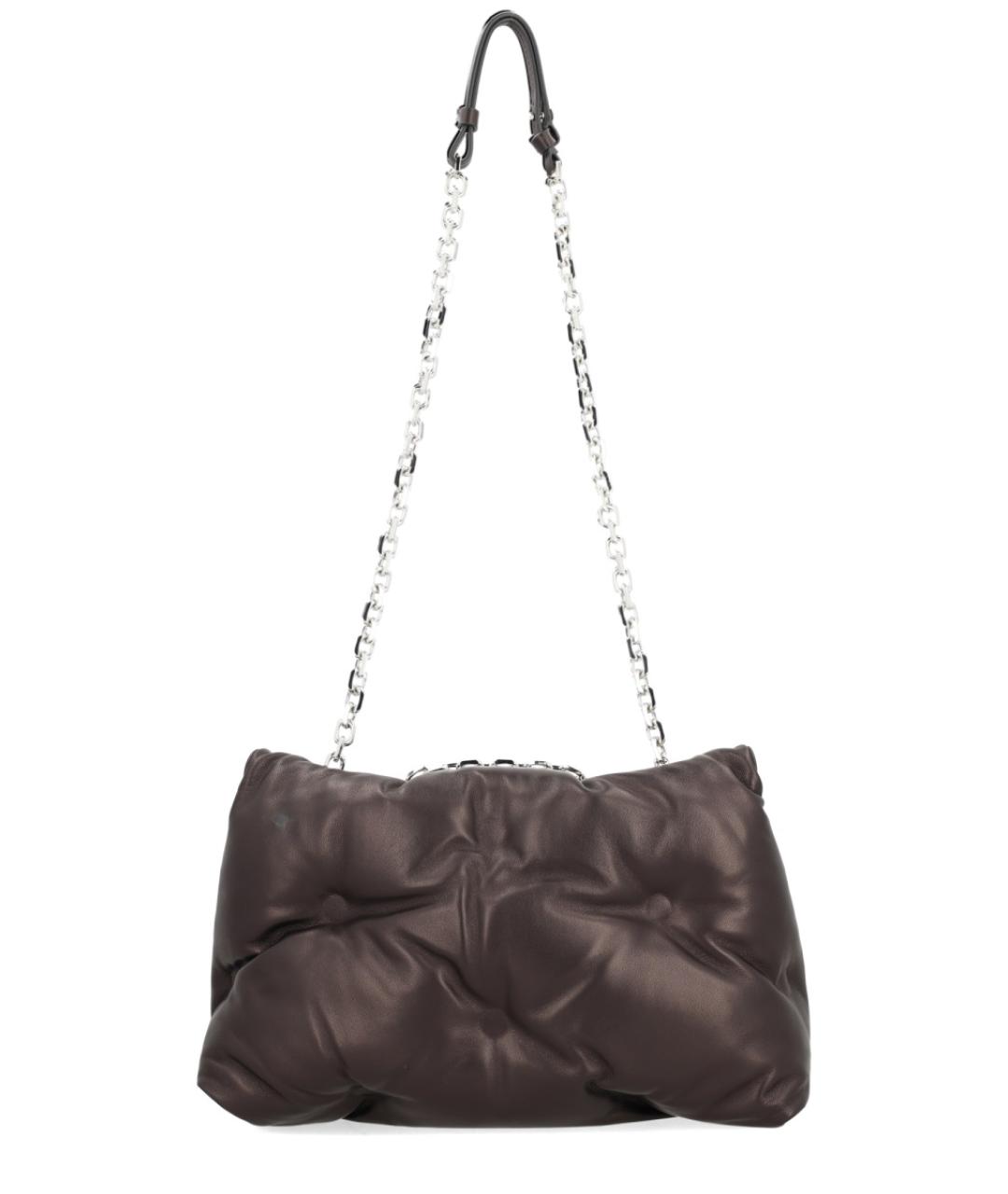 MAISON MARGIELA Черная кожаная сумка через плечо, фото 3