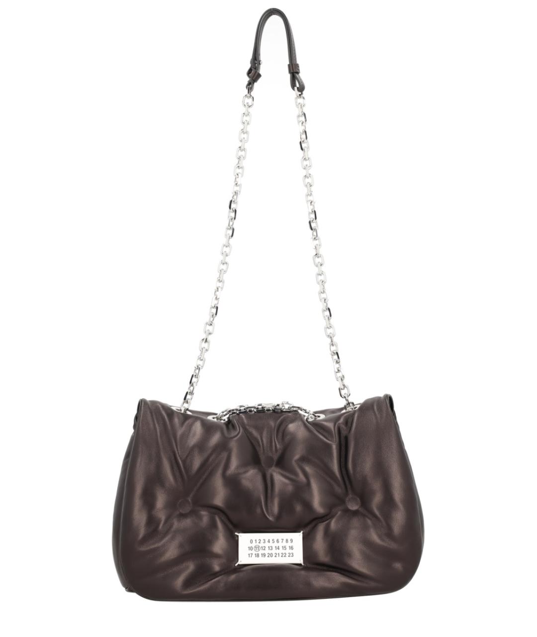 MAISON MARGIELA Черная кожаная сумка через плечо, фото 1