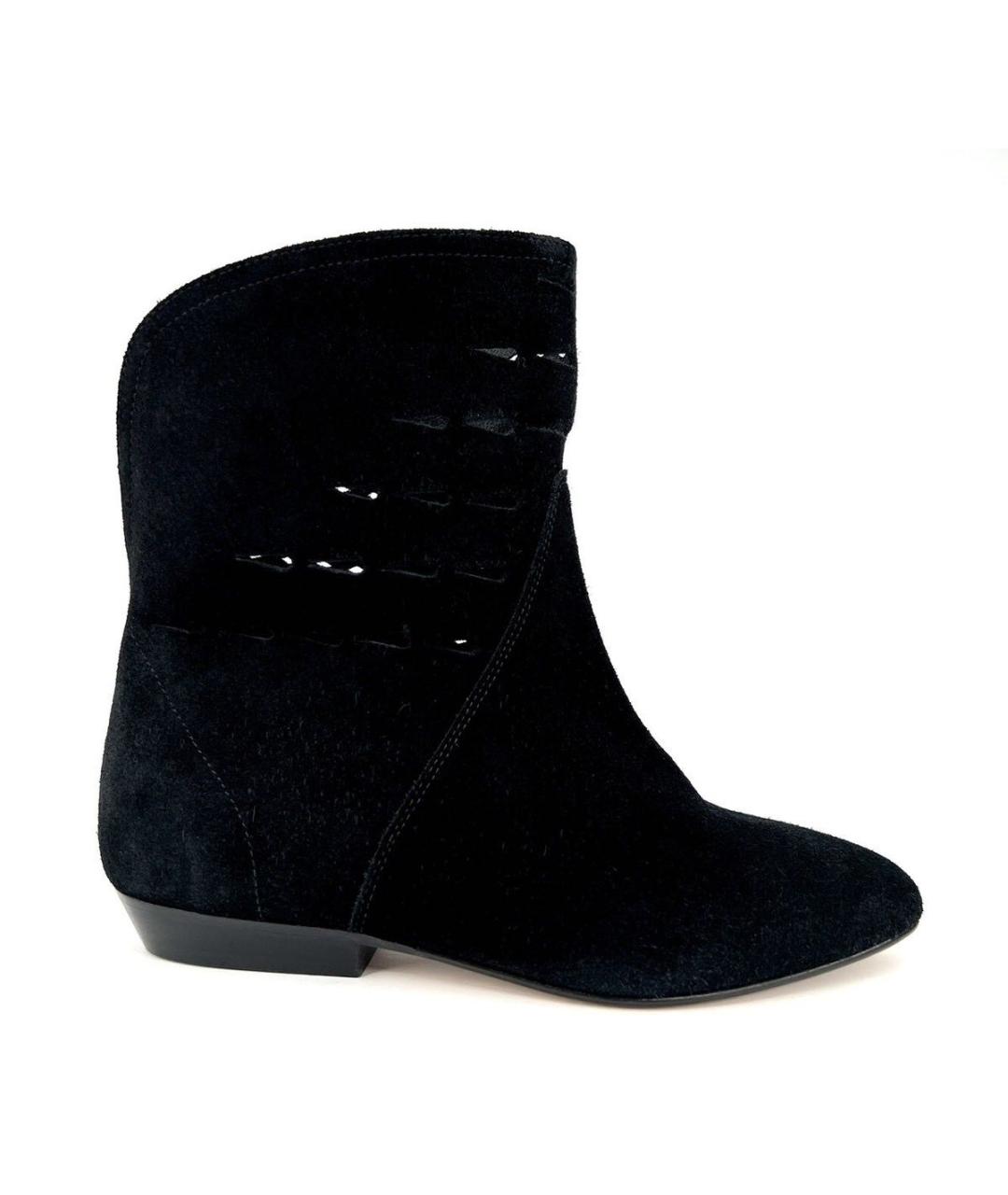 ISABEL MARANT Черные замшевые полусапоги, фото 1