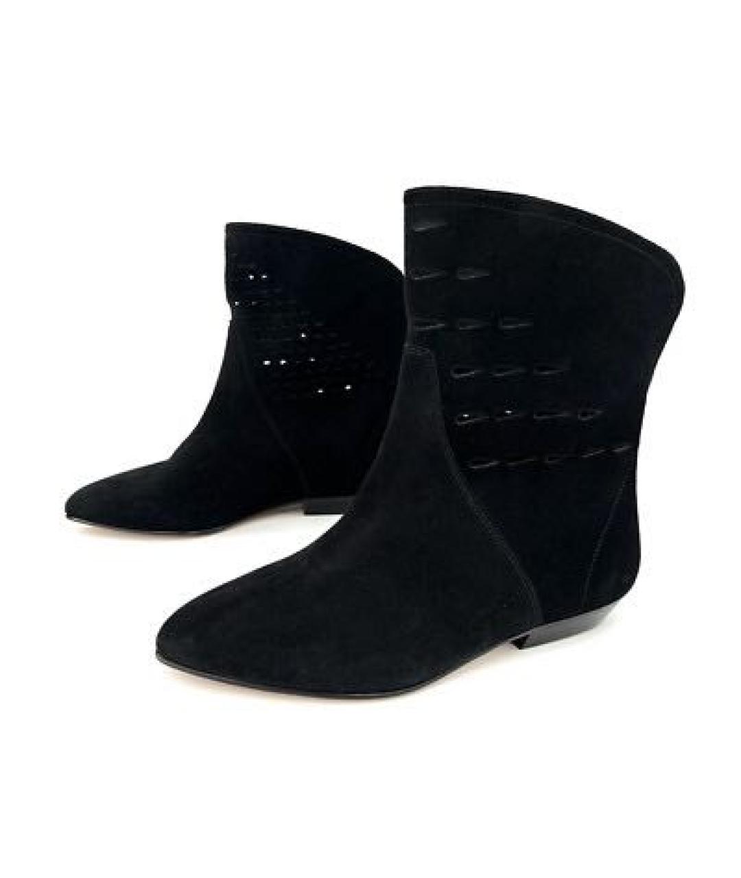 ISABEL MARANT Черные замшевые полусапоги, фото 2