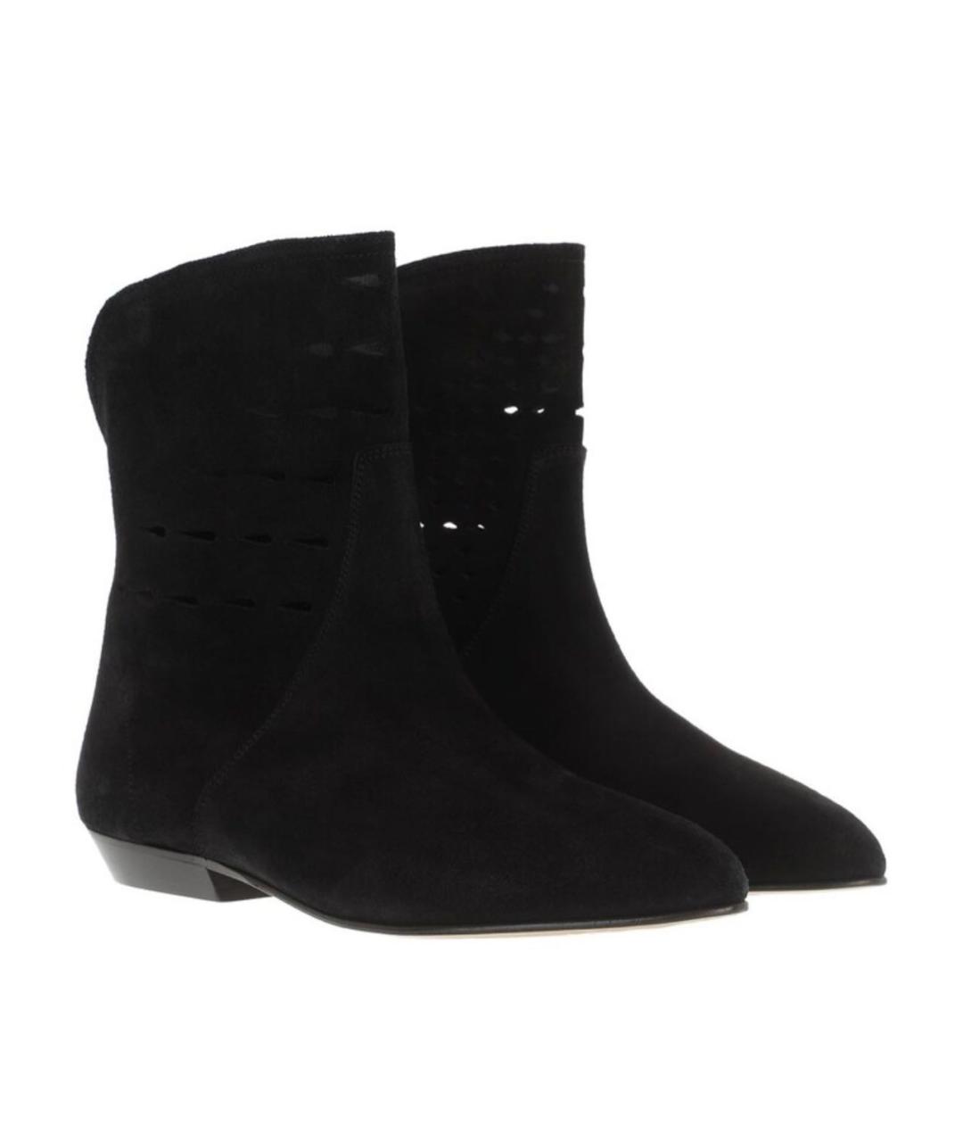 ISABEL MARANT Черные замшевые полусапоги, фото 3