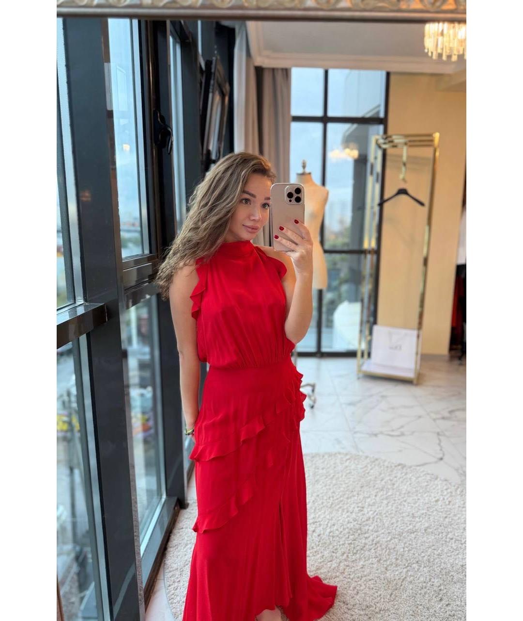 Elleme Красное вискозное платье, фото 8