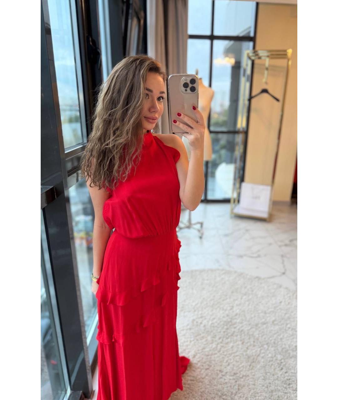 Elleme Красное вискозное платье, фото 6