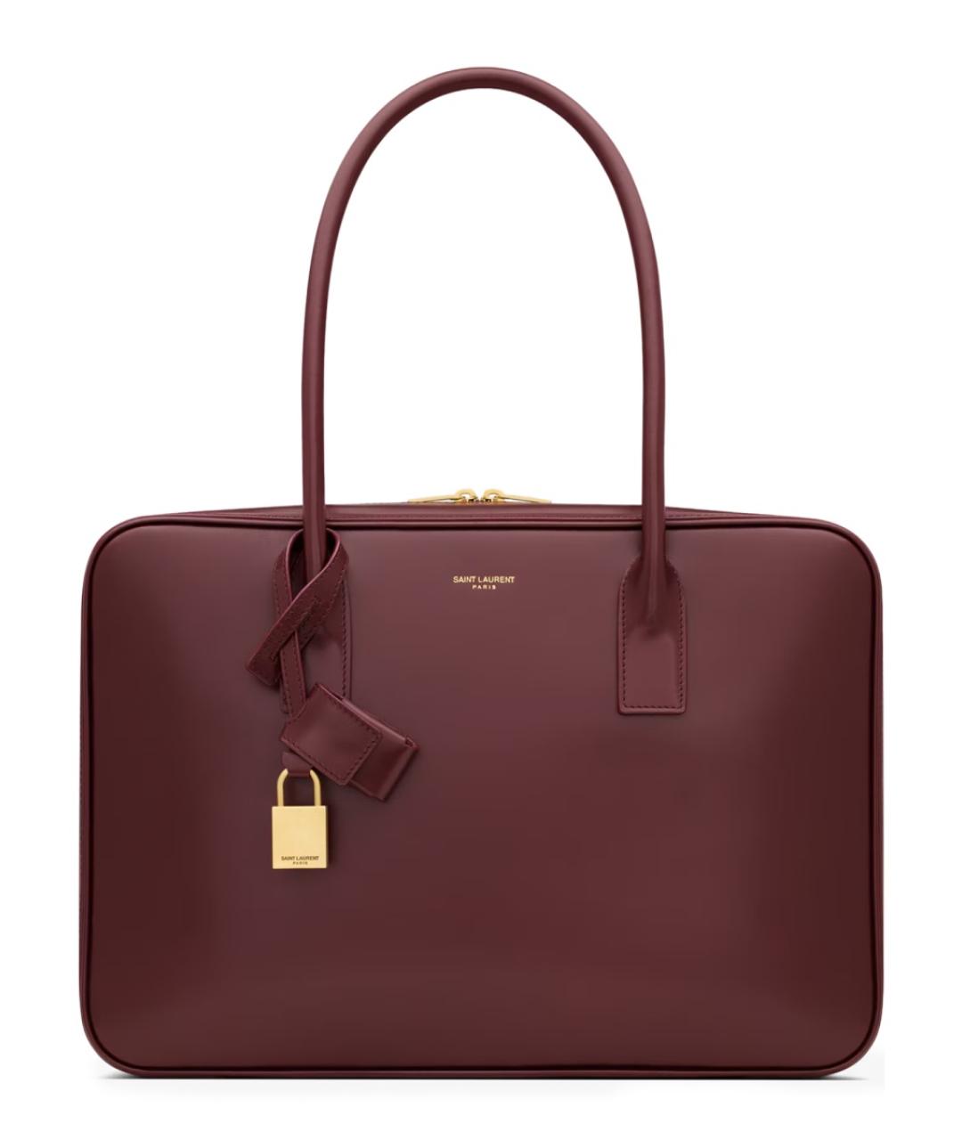 SAINT LAURENT Красная кожаная сумка через плечо, фото 1