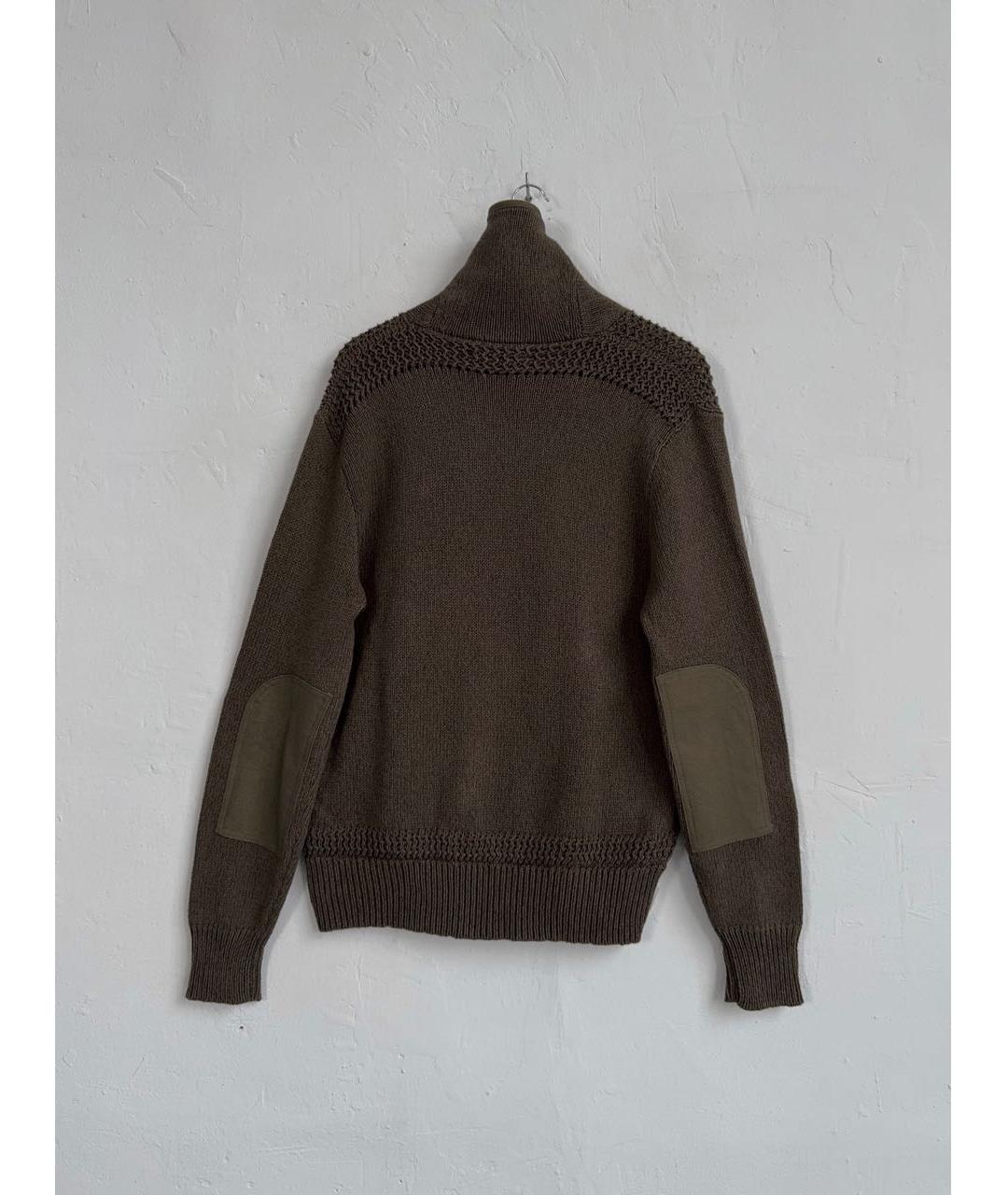 POLO RALPH LAUREN Зеленый хлопковый джемпер / свитер, фото 2