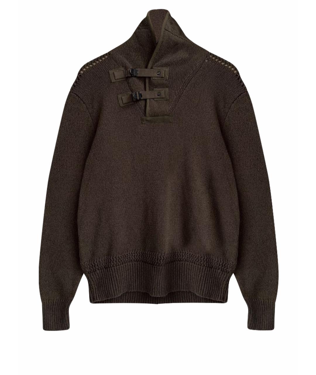 POLO RALPH LAUREN Зеленый хлопковый джемпер / свитер, фото 1