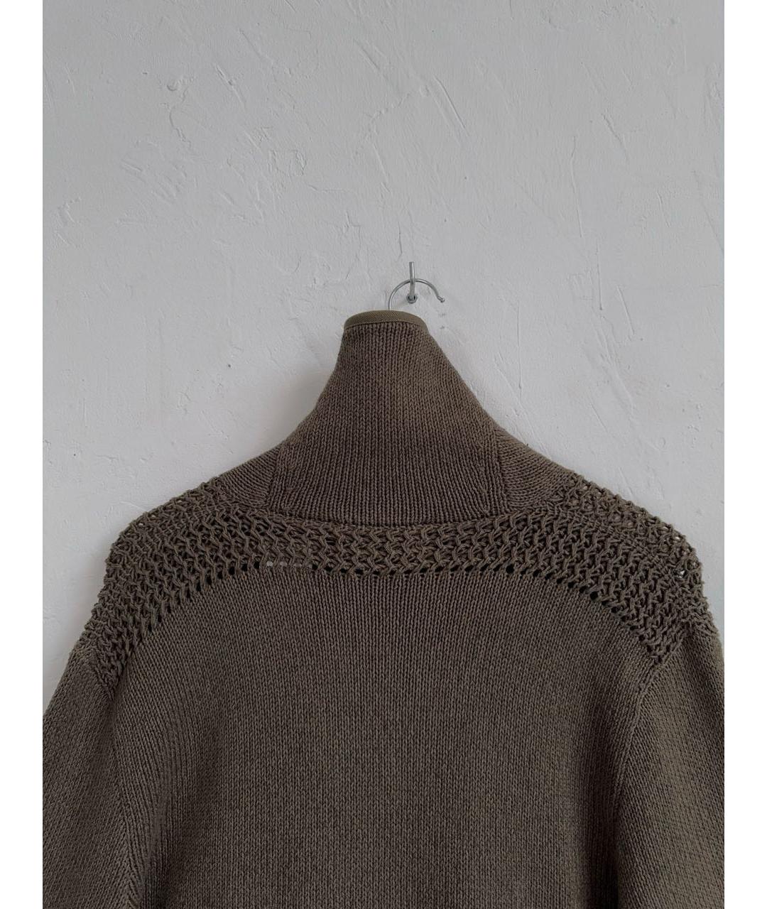 POLO RALPH LAUREN Зеленый хлопковый джемпер / свитер, фото 5