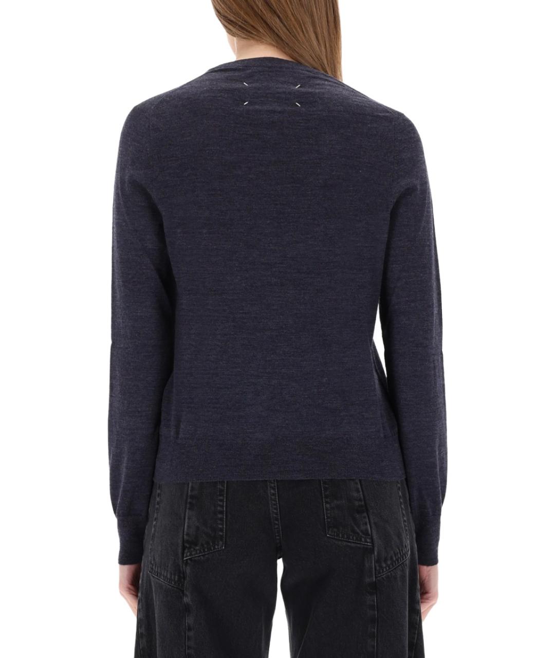 MAISON MARGIELA Синий шерстяной джемпер / свитер, фото 4