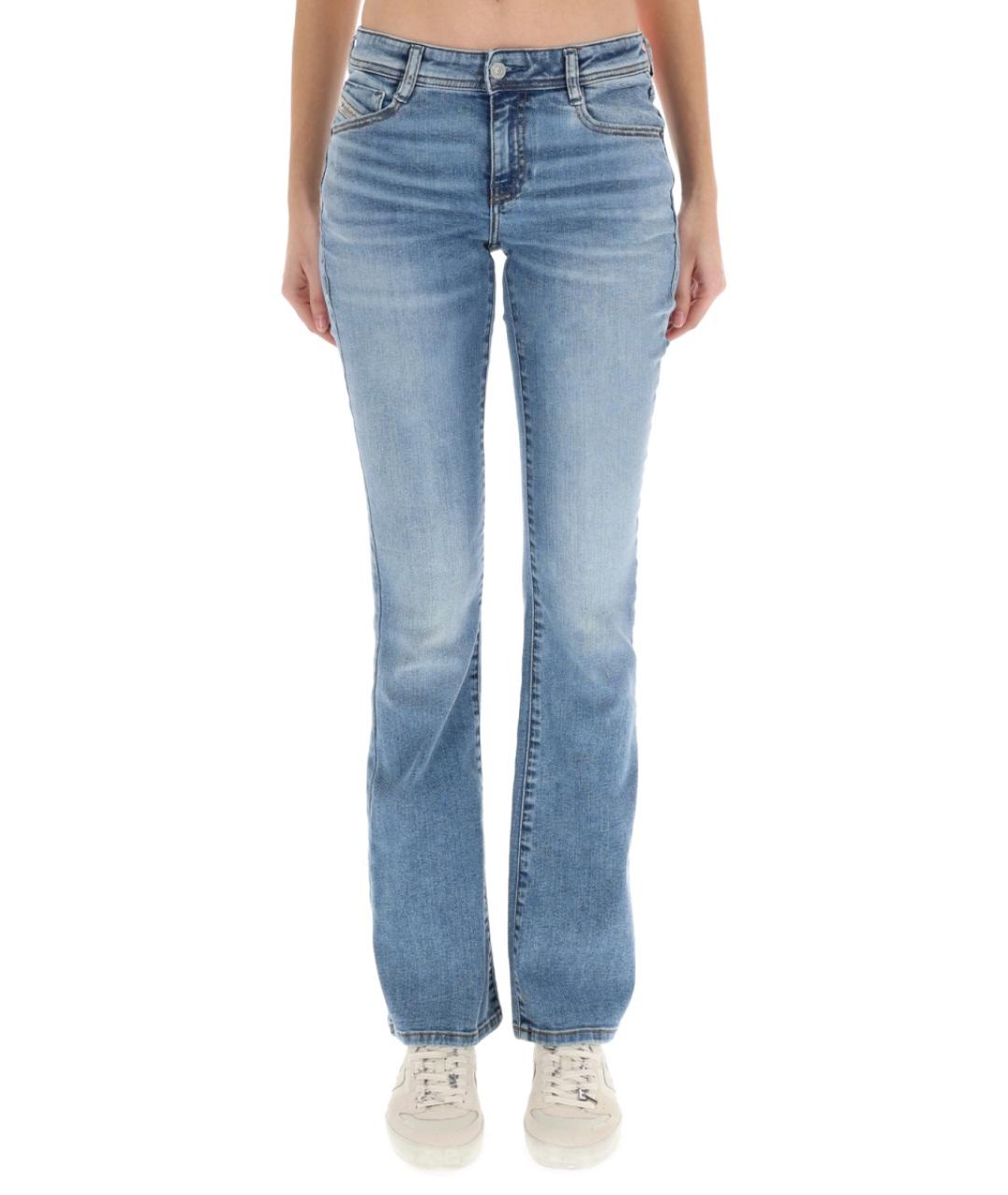 DIESEL Синие хлопковые прямые джинсы, фото 2