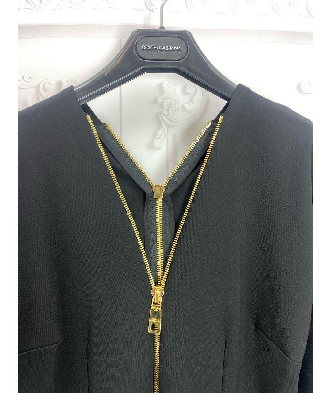 DOLCE&GABBANA Черное вискозное платье, фото 3