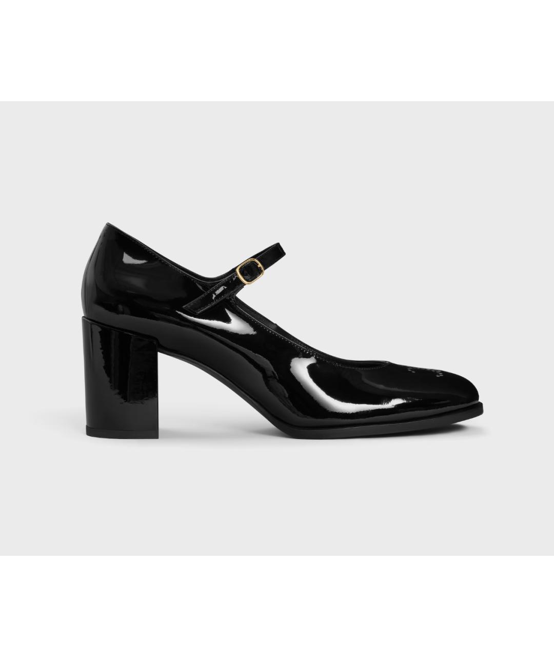 CELINE Черные туфли из лакированной кожи, фото 7