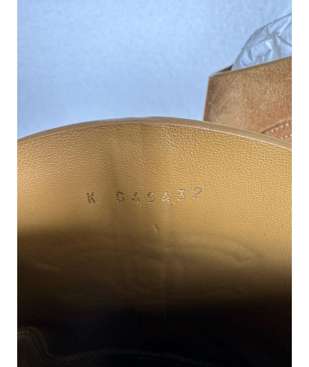 CHANEL Горчичные замшевые ботинки, фото 5