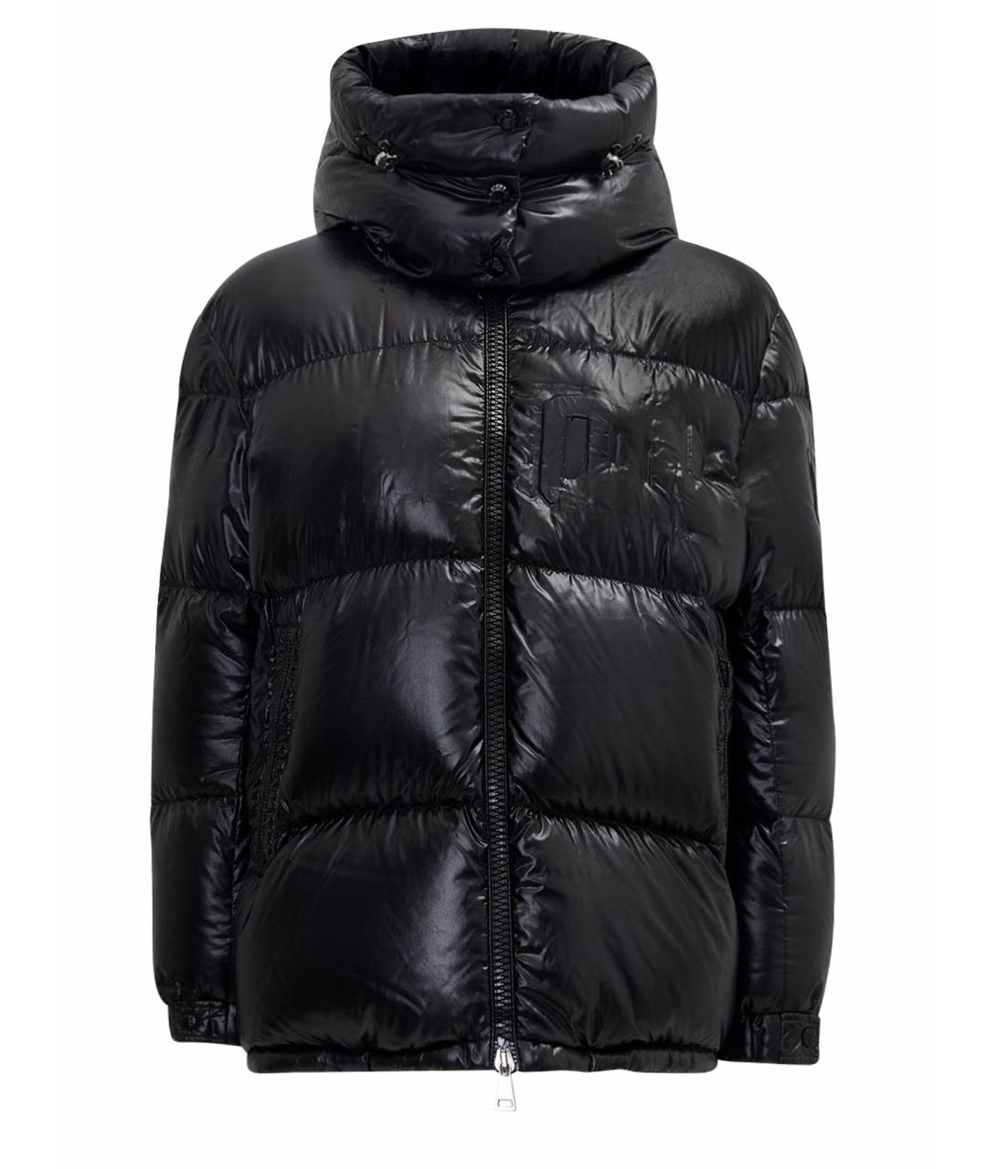 MONCLER Темно-синий полиамидовый пуховик, фото 1