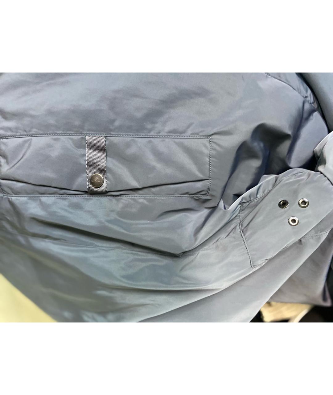 PEUTEREY Серый полиэстеровый тренч / плащ, фото 6