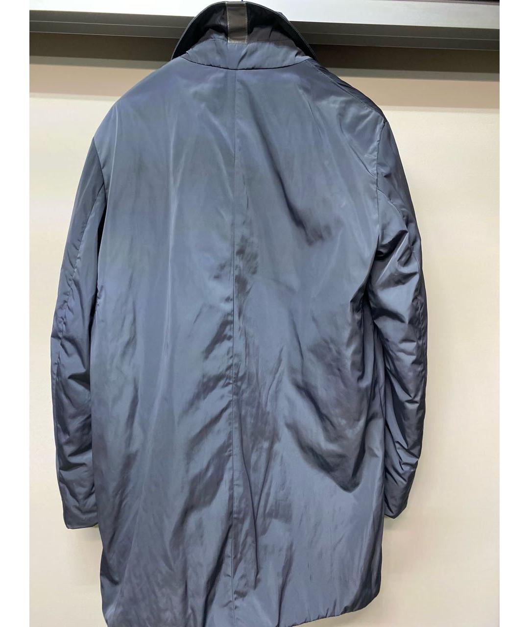 PEUTEREY Серый полиэстеровый тренч / плащ, фото 2