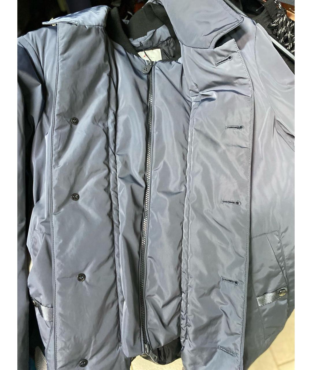 PEUTEREY Серый полиэстеровый тренч / плащ, фото 4