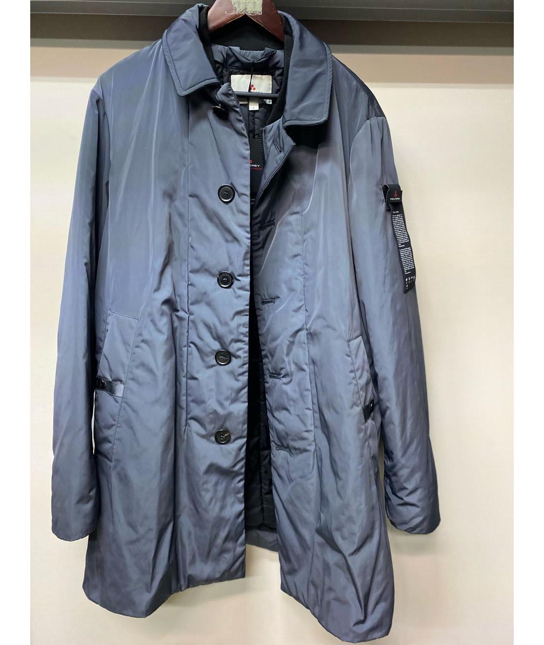 PEUTEREY Серый полиэстеровый тренч / плащ, фото 9