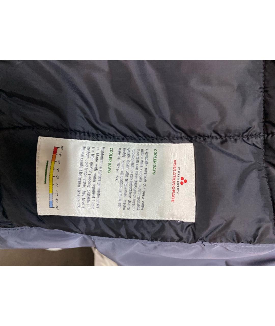 PEUTEREY Серый полиэстеровый тренч / плащ, фото 7