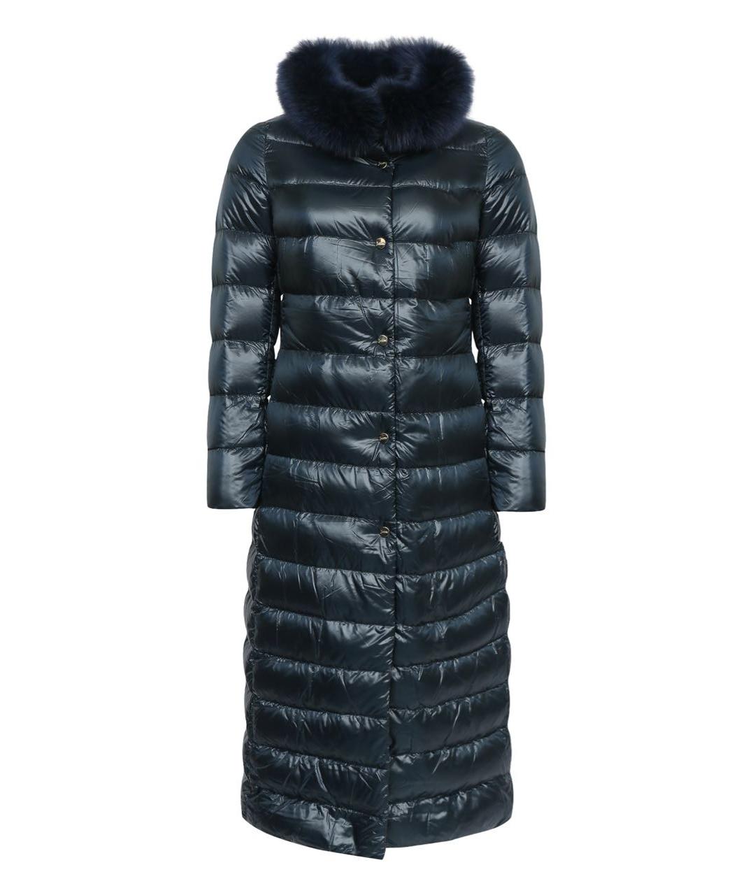 HERNO Темно-синий полиэстеровый пуховик, фото 1