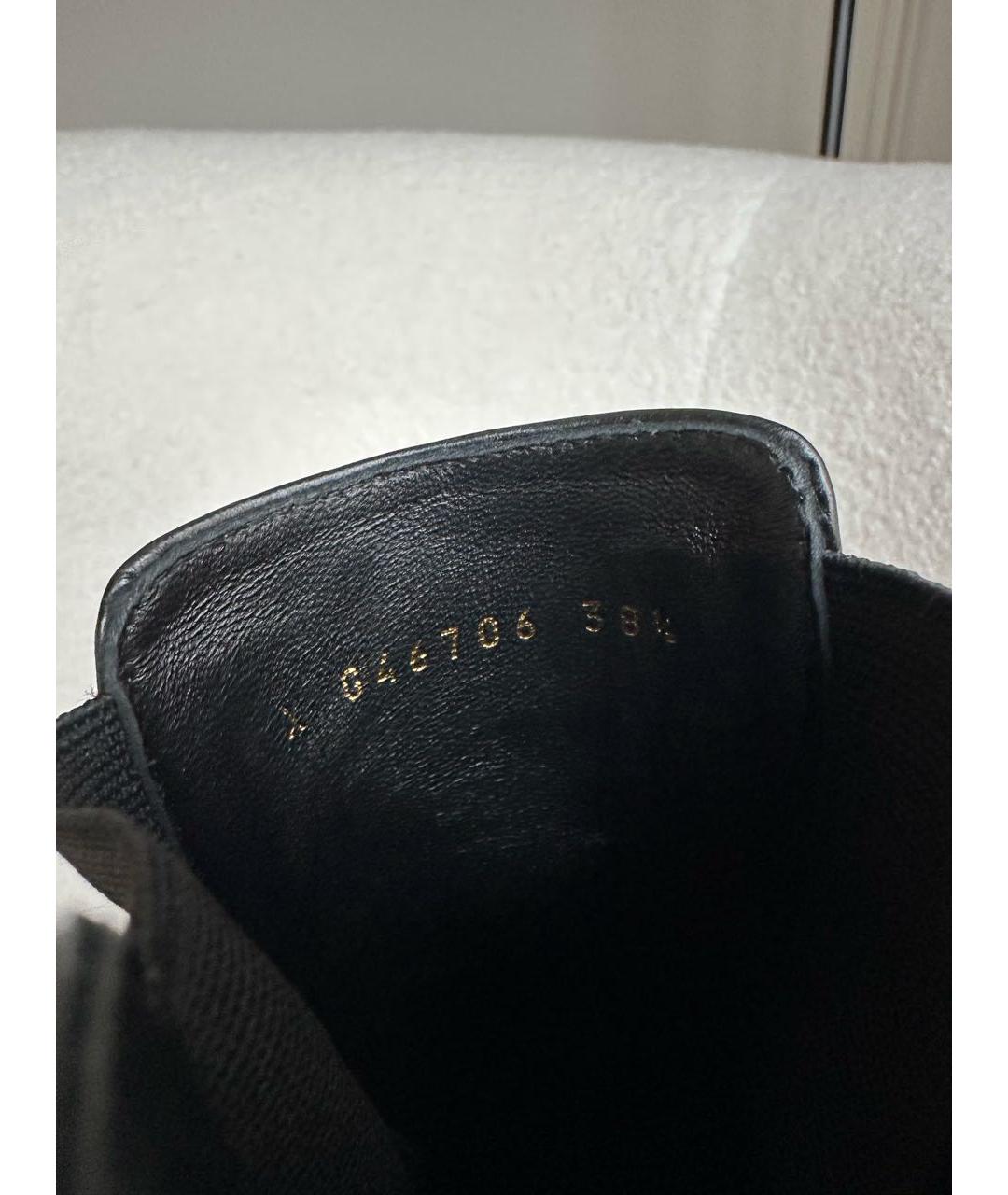 CHANEL Черные кожаные ботинки, фото 4