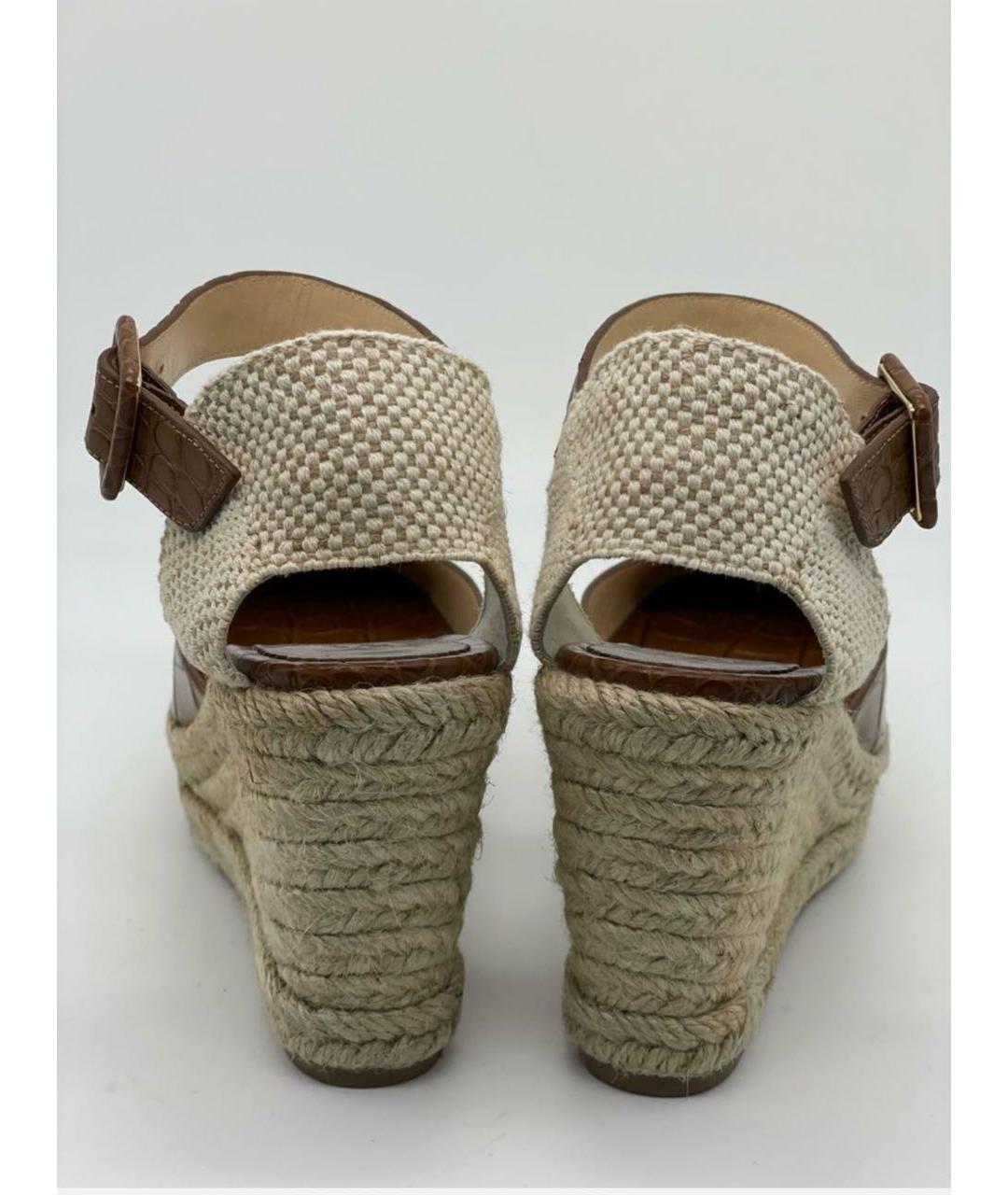 CHRISTIAN LOUBOUTIN Коричневые эспадрильи из лакированной кожи, фото 4