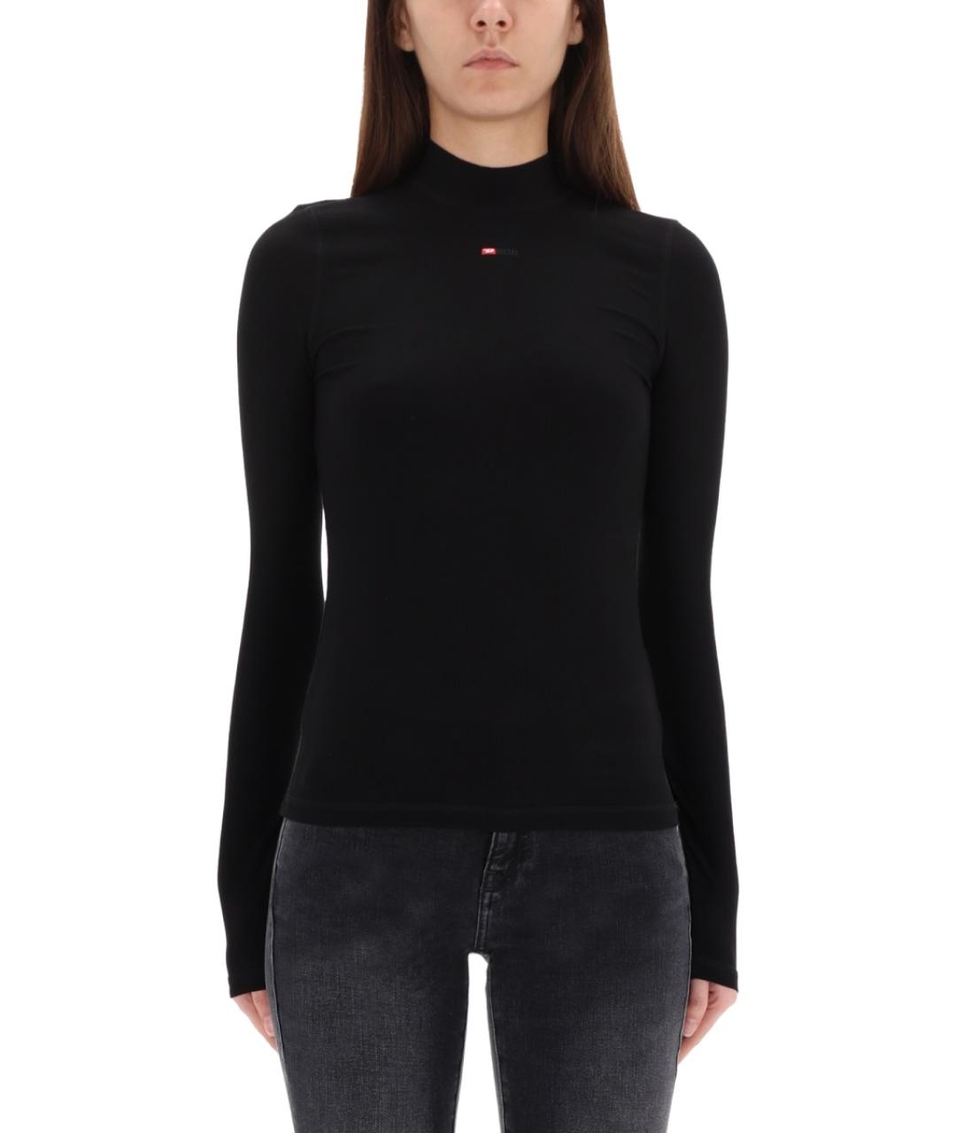 DIESEL Черная вискозная водолазка, фото 5
