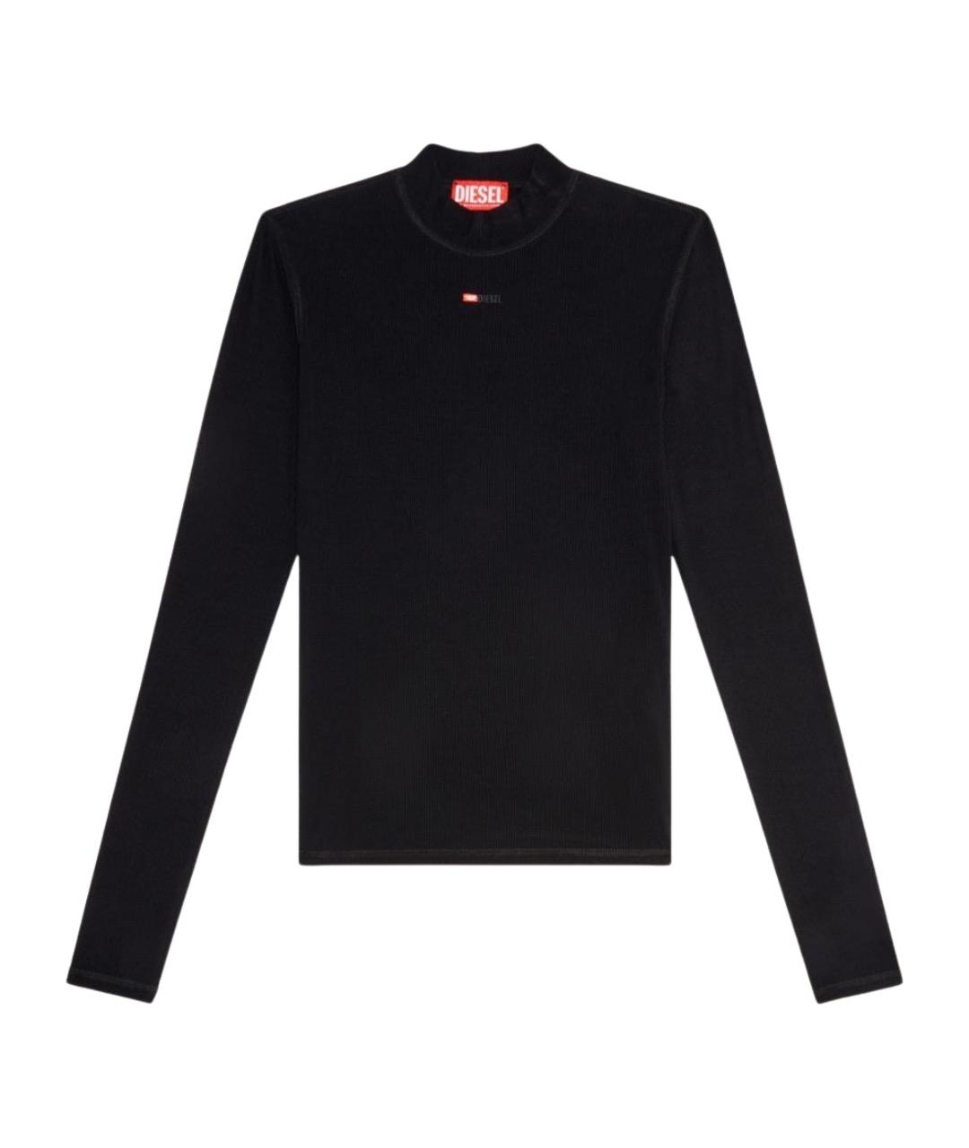 DIESEL Черная вискозная водолазка, фото 1