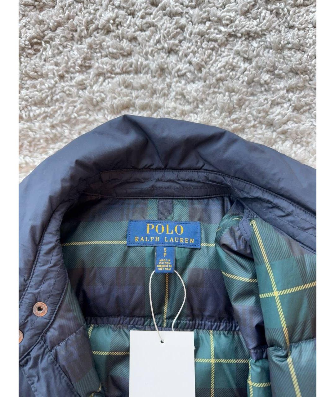 POLO RALPH LAUREN Темно-синяя хлопковая куртка, фото 7