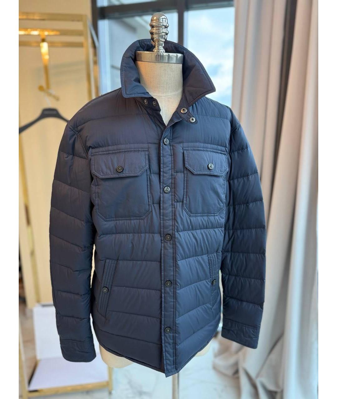 POLO RALPH LAUREN Темно-синяя хлопковая куртка, фото 2