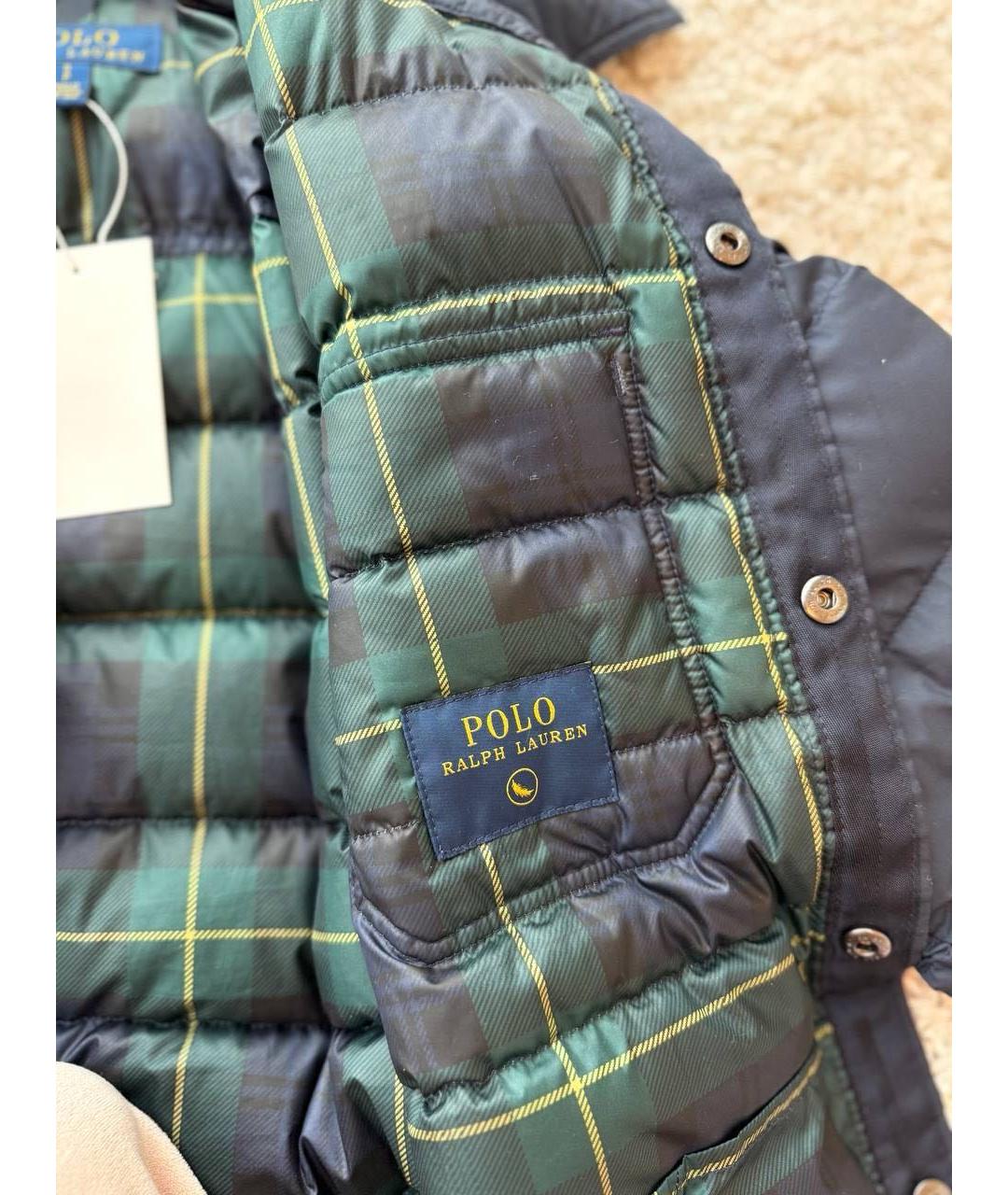 POLO RALPH LAUREN Темно-синяя хлопковая куртка, фото 5