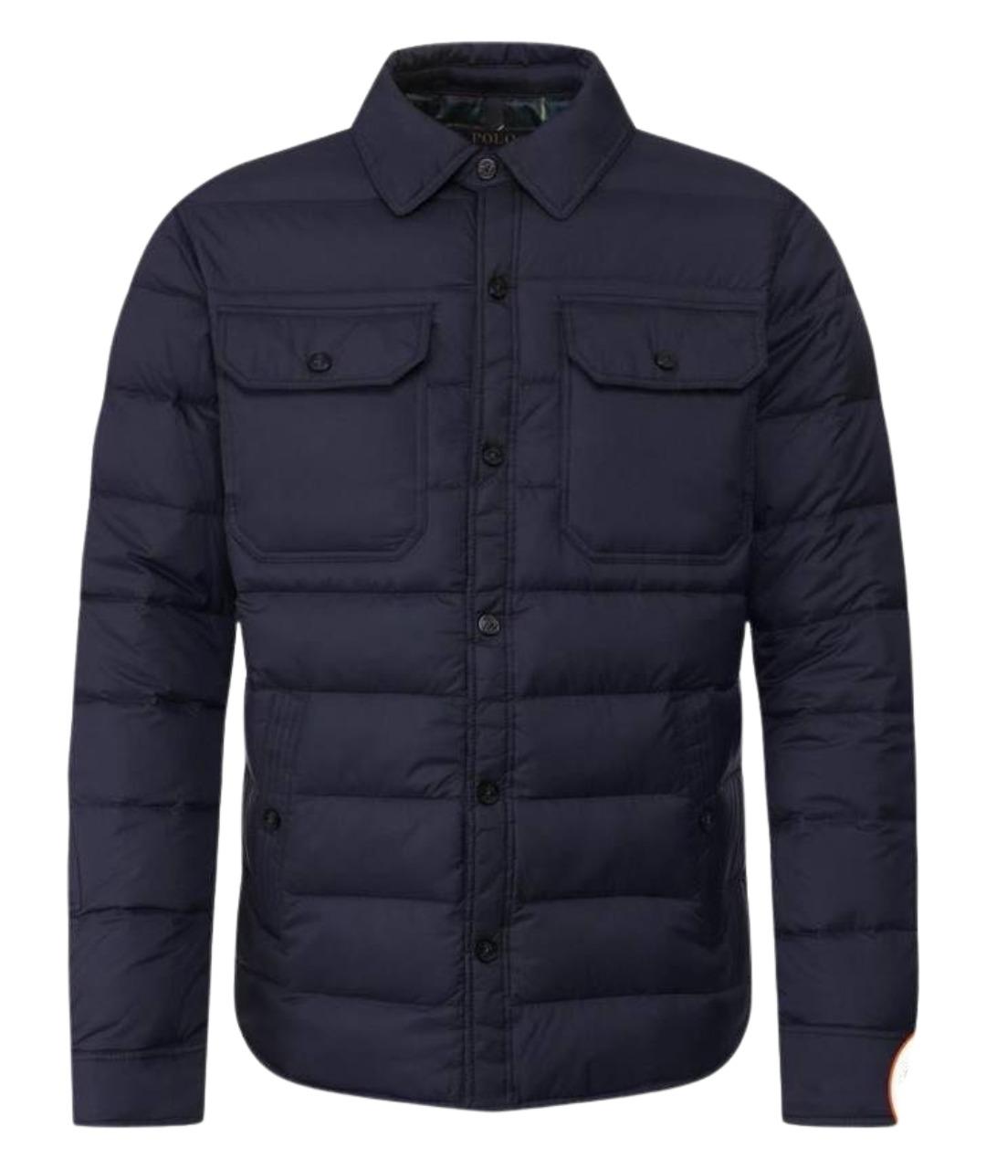 POLO RALPH LAUREN Темно-синяя хлопковая куртка, фото 1